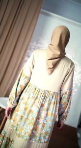 Arrafi Dress Atalia Terbaru √ Gamis Panjang Dewasa Kombi Motif Rayon Premium Adem Simple Recommeded Dress Terlaris