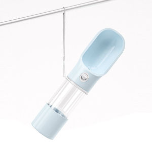 250ml+200ml 2 in 1 Pet Travel Water Bottle Botol Minum Anjing Dan Kucing Portable Untuk Travel