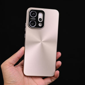 For OPPO Reno 14 Pro 5G Casing Hard Matte PlasticI Mitation Metal Back Phone Case Cover