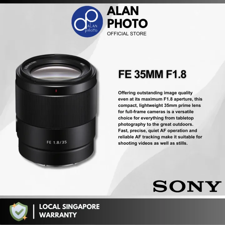 Sony FE 35mm F1.8 Lens For Sony E [SEL35F18F] | Sony