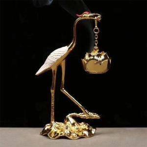 [Energetic] เครนธูปหอมที่วางเตาเตาบัวบัวตะเกียงทรงดอกบัวแบบโบราณแขวนเตาสำหรับพิธีชงชางานฝีมือของตกแต่งในครัวเรือน