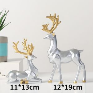 【Local Seller + Spot】(2pcs)Couple Swan Statue Sculpture crafts European couples business wine cabinet furnishingsResin Ornaments Wedding Gifts Tabletop Mothers Day Decor Crafts Livin