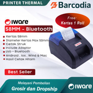 Printer Bluetooth THERMAL 58 MM C58 BT ULTRON / PRINTER BLUETOOTH KASIR MURAH / Printer Thermal Bluetooth