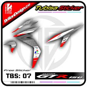 Sticker Striping Supra GTR - Stiker Sticker Striping Variasi Motor Supra GTR. TBS.07