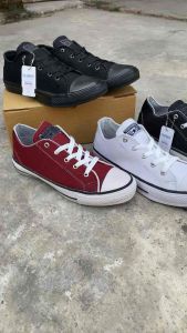 Big Sale Sepatu Sneakers Casual Pria Wanita / Sepatu Hitam Putih Putih Hitam Sepatu Sekolah Kanfas