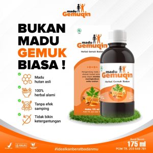 Madu Gemuk Badan Anak & Dewasa Gemuqin Asli Suplemen Penambah Nafsu Makan Alami Ampuh