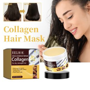 new Collagen Hair Mask Reduce Dryness And Frizz Prevent Hair Splitting Moisturize Soften Hair Improve Hair Texture Hair Care Mask hot