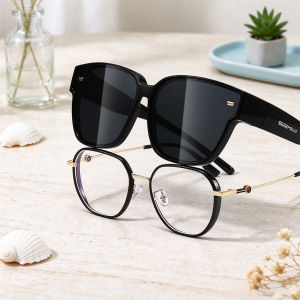SEEMELO Sunglasses Cover TAC Polarized Sunglasses UV400 Eyewear Polarized Wraparound Sunglasses Fit Over Light Glasses Anti-Glare Cover Over Sun Glasses for Outdoor Travel Driving