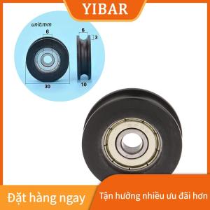 YIBAR Cho cửa trượt cửa sổ U rãnh Con lăn ròng rọc 626 mang thép mang Con lăn tiêm bọc hình chữ U ròng rọc bánh xe