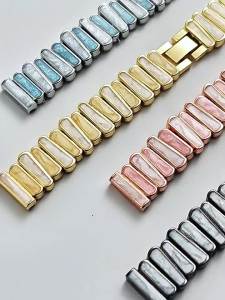 Creative Irregular Metal Watch Band with a Luxurious Feel Suitable for Xiaomi Mi Band nfc Fashionable watch straps for men and women