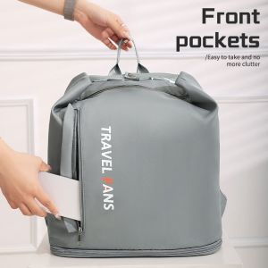 Tas Ransel Travel Bag Gym Waterproof Wet and Dry Shoe Compartment