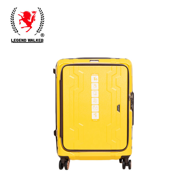 LEGEND WALKER Blue Whale 5205 Yellow Zipper Type TSA luggage Lazada PH