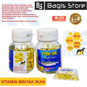 Minyak Ikan Fish Oil Untuk Kucing dan Anjing - Vitamin Minyak Ikan-Bisa untuk Semua Usia Hewan