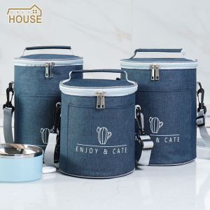 กล่องข้าวกลางวั นกระเป๋าสายคล้องไหล่ กระเป๋าเก็บความเย็น Hand-พกพากระเป๋าใส่ข้าวกลางวัน กระเป๋าเก็บอุณหภูมิ มีหูหิ้ว เก็บความร้อน/เย็นได้ กระเป๋าเก็บความร้อน กระเป๋าเก็บความเย็น กระเป๋าใส่กล่องข้าว กระเป๋าเก็บอาหาร เก็บความร้อนความเย็น กันน้ำ