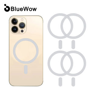 【🔥50-5🔥】แหวนแม่เหล็ก TP10 Magsaef แบบไร้สายติดรถสีน้ำเงินสติกเกอร์ด้านหลังโอริงแม่เหล็กกลมชิ้นใช้ได้กับโทรศัพท์มือถือชาร์จไร้สายทุกชนิด