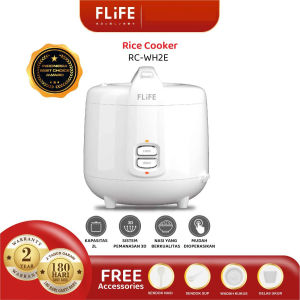 Rice Cooker Digital / Manual Flife Kapasitas 2 Liter Multifungsi Anti Lengket