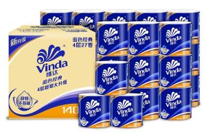 (Limited time offer) 4-ply Vinda Premium Toilet Paper 140g (27 rolls Pack) / High Quality Facial / Hanging Tissue
