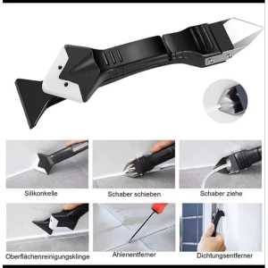 (Star) 5in1 Scrapper Sealant Tool Alat Pembersih Perapi Lem Silikon Nat