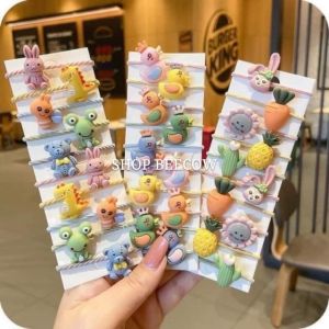 [HCM][MẪU MỚI] SET 10 BUỘC TÓC CỰC XINH CHO BÉ YÊU. KISS PLAZA