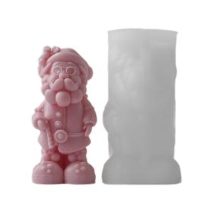 Flexible Silicone Mold Santa Claus Shaped Molds Scented Making Mould Handmade Ornament Mould