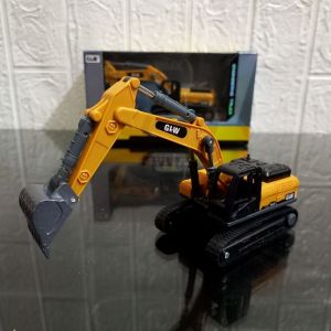 Diecast Excavator Alloy Miniatur Truk Die-Cast Truck Eskavator Beko Konstruksi Alat Berat Kontruksi Exavator Metal
