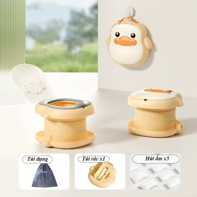 Bô vệ sinh di động đa năng xếp gọn cho bé Babypods tiện lợi khi đi du lịch sử dụng trên xe hơi