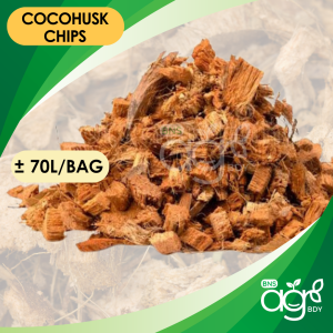 [1 Guni] AgroBuddy ±70L Coco Chip Coconut Husk | Sabut Kelapa Cincang 椰子壳薯片