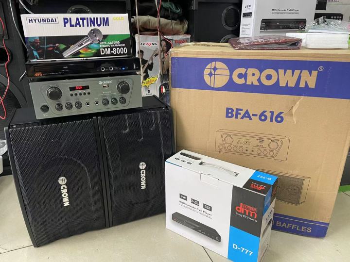 Konzert And Crown Speaker W/ Amplifier And Karaoke Player Set(free Mic ...