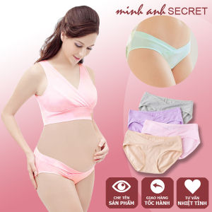 Quần lót bầu cotton và sau sinh cạp chéo siêu thoáng mát hàng đẹp QLB5765