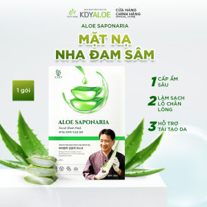 MẶT NẠ NHA ĐAM SÂM HỮU CƠ KDY ALOE GIÚP MỊN SÁNG DA (1 GÓI)