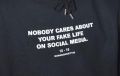 [COD] SWEATER HOODIE NOBODY CARES ABOUT YOUR FAKE LIFE ON SOCIAL MEDIA / HOODIE SWEATER TERKECE / HOODIE SWEATER TRENDING / SWEATER HOODIE TERBARU. 