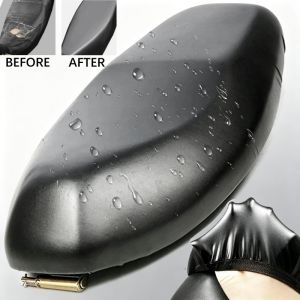 All-Weather TPU Leather Motorcycle Seat Cover Rainproof Protective Cover for Scooter and Motorcycles