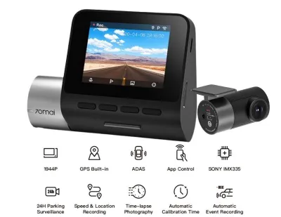 70mai A500S Dashcam Car Recorder 1944P Car Camera Rear Cam WiFi App Control GPS ADAS