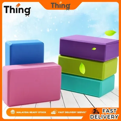 Warbase Soft EVA Yoga Block Fitness Sports Gym Exercise Indoor High Density Foam Yoga Brick Cushion Pilates Stretching Yoga Rectangular Cuboid Block Yoga Assistant - 7274