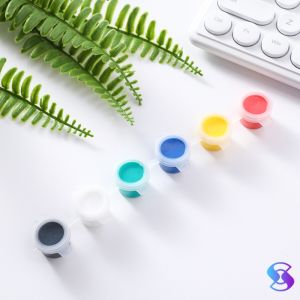 Cat akrilik Set 6 Warna 12 Warna/Cat Akrilik Kanvas Lukisan Kanvas Cat Cat Akrilik 3ml + Dua pulpen-THIMPLE