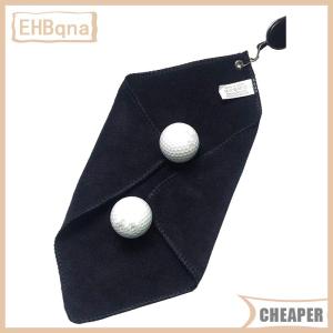 [COD] EHBqna SPORTS ผ้าเช็ดทำความสะอาดกอล์ฟเปียกและแห้งเหมาะสำหรับนักกอล์ฟผ้าทำความสะอาดพร้อมตะขอพับเก็บได้ง่าย