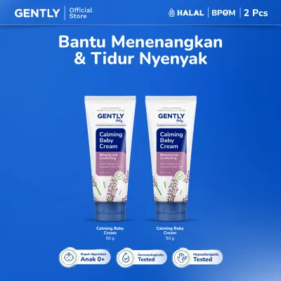 GENTLY Baby Calming Baby Cream Paket 2 pcs | Krim untuk Bayi Newborn - Perlengkapan Bayi Baru Lahir