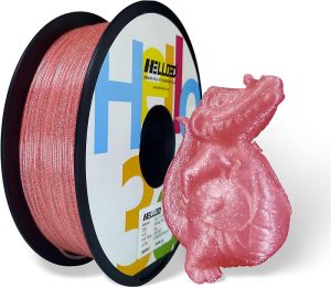 HELLO3D Black Glitter PLA Filament 1.75mm 3D Printing Sparkly Shining PLA Filament 1KG/Spool Starry Sky Flash Surface Dimensional Accuracy +/- 0.05 mm Compatible with Most FDM 3D Printers/Pens