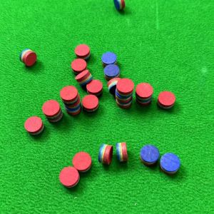 AE Multi-layered billiard cue tip M Hard neutral large head small head 11mm Colorful rainbow 14mm Accessories and supplies