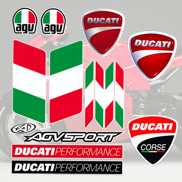 Reflective Motocross Decals Italy Flag Logo Stickers For Ducati Monster 821  1190 1200 Lazada PH