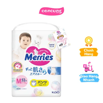 Tã quần Merries (M 6-11kg 52 miếng)