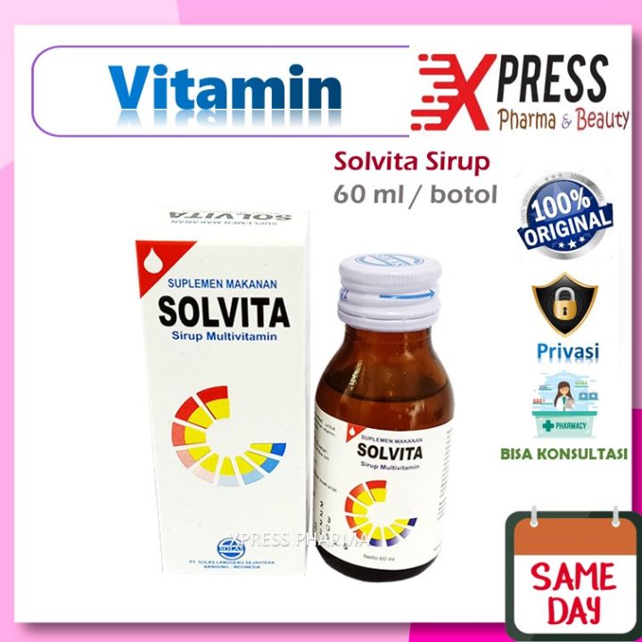 ⚡XPRESS⚡ Solvita SIRUP 60 ml Vitamin Anak Dewasa Solfita Solpita Solvitta Sovita Solfitta Syrup Cair Botol Zs