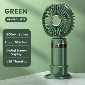 Portable Mini Fan USB Rechargeable Hand-held 5-Speed fan Portable 10000mAh Fan (Can Hang Neck)
