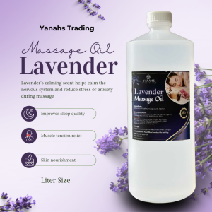 1L Lavender Scented Massage Oil – Relaxing & Soothing
