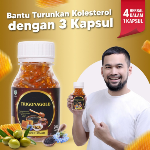 Trigona Gold - Bantu Menurunkan Gula Darah dan Kadar Kolesterol - 100 Kapsul