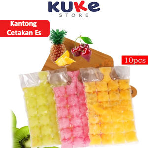 KUKE Kantong Plastik Es Batu isi 10 pcs / Kantong Kemasan Es Batu / Disposable
