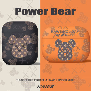 CrashStar Power Bear Matte Silicone AirPods Case For AirPods 1 2 3 AirPods Pro InPods 12 i12 Wireless Bluetooth Headphones Shockproof Soft Casing Cute Protective Cover Shell Top Seller