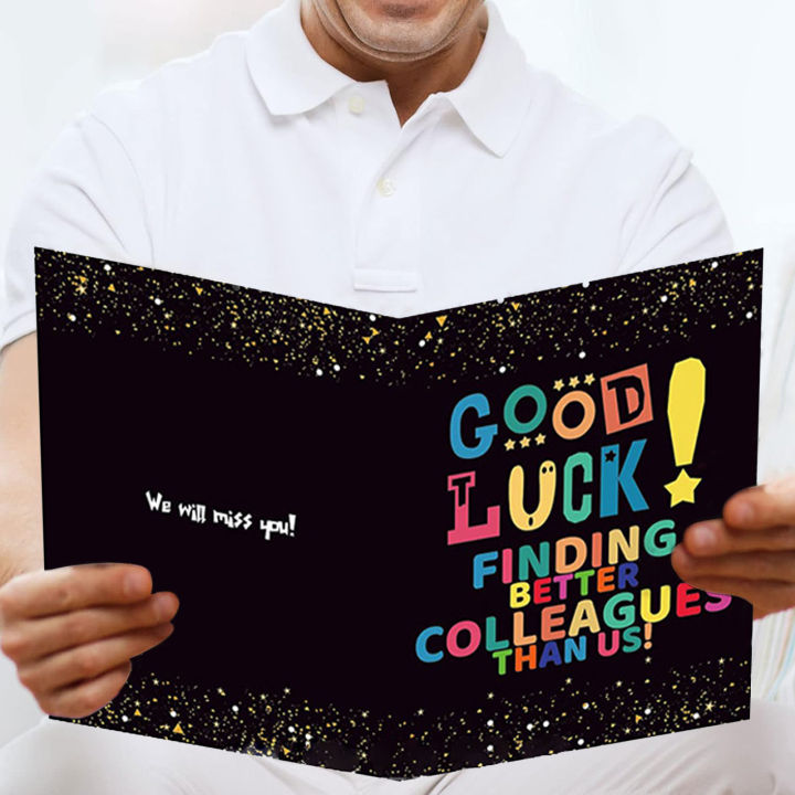 thumbnail image 2 of Cute Farewell Greeting Card For Coworker Leaving Office, Dog Friend Going Away Party, Goodbye Colleague, Retirement Gift, Extra Large Size 2 of 11