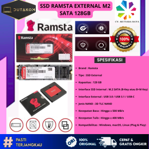 SSD EXTERNAL M2 SATA RAMSTA 128GB