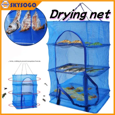 Drying Net Food Drying Net Hanging Sun Drying Cage Fish and Meat Drying Net Kitchen Drying Net